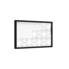 Venkovní vitrína model 2000, 21 x A4, plexi, čierna
