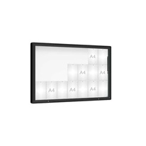 Venkovní vitrína model 2000, 21 x A4, plexi, čierna