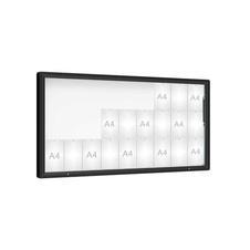 Venkovní vitrína model 2000, 27 x A4, plexi, čierna