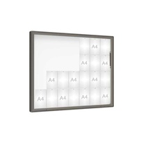 Venkovní vitrína model 2000, 28 x A4, plexi, šedá PRO