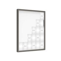 Venkovní vitrína model 2000, 30 x A4, plexi, šedá PRO