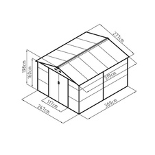 Záhradný domček G21 GAH 884 - 277 x 319 cm, antracit - 5