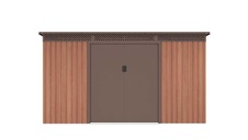 Záhradný domček G21 GRAH 483 - 340 x 142 cm, hnedý - 1