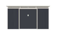 Záhradný domček G21 GRAH 700 - 340 x 206 cm, antracit - 1