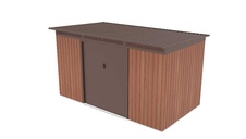 Záhradný domček G21 GRAH 700 - 340 x 206 cm, hnedý - 3