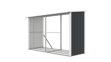 Prístrešok na drevo G21 WOH 682 - 302x119 cm, antracit - 2