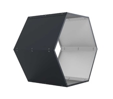 Prístrešok na drevo G21 HEX 53 - 92 x 60 cm, antracit