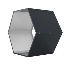 Prístrešok na drevo G21 HEX 53 - 92 x 60 cm, antracit - 2