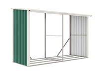 Prístrešok na drevo G21 WOH 682 - 302x119 cm, zelený