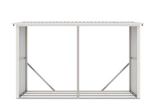 Prístrešok na drevo G21 WOH 682 - 302x119 cm, zelený - 1