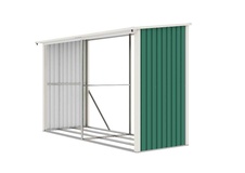 Prístrešok na drevo G21 WOH 682 - 302x119 cm, zelený - 2