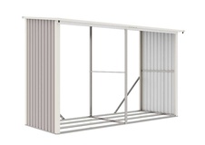Prístrešok na drevo G21 WOH 682 - 302x119 cm, šedý