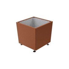 Kvetináč Olbia 80x80x71 cm, celokov, bez vložky, Corten
