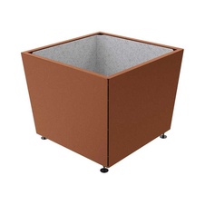 Kvetináč Olbia 117x117x91 cm, celokov, bez vložky, Corten