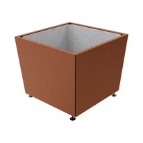 Kvetináč Olbia 117x117x91 cm, celokov, bez vložky, Corten