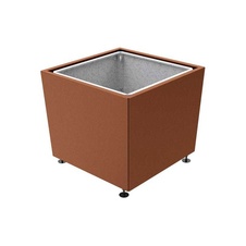 Kvetináč Olbia 99x99x81 cm, celokov, s vložkou, Corten