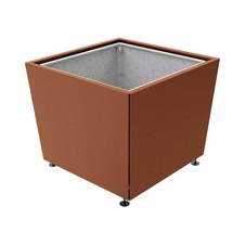 Kvetináč Olbia 117x117x91 cm, celokov, s vložkou, Corten