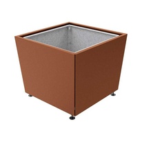 Kvetináč Olbia 117x117x91 cm, celokov, s vložkou, Corten