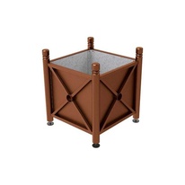 Kvetináč Province City 80x80x75 cm, celokov, bez vložky, Corten