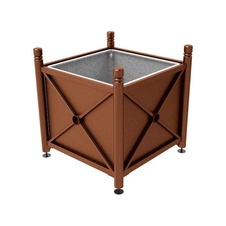 Kvetináč Province City 100x100x100 cm, celokov, s vložkou, Corten
