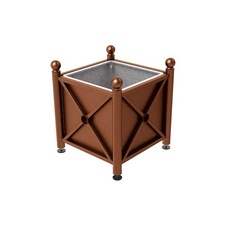 Kvetináč Province Boule 80x80x75 cm, celokov, s vložkou, Corten