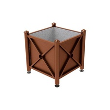 Kvetináč Province Agora 80x80x75 cm, celokov, bez vložky, Corten