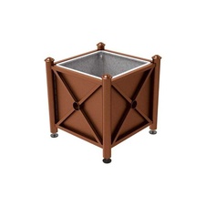 Kvetináč Province Agora 80x80x75 cm, celokov, s vložkou, Corten