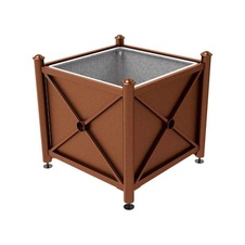 Kvetináč Province Agora 100x100x100 cm, celokov, s vložkou, Corten