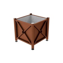 Kvetináč Province 80x80x75 cm, celokov, bez vložky, Corten