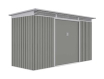 Záhradný domček G21 GRAH 483 - 340 x 142 cm, metalická šedá
