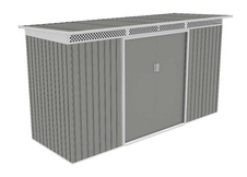 Záhradný domček G21 GRAH 483 - 340 x 142 cm, metalická šedá - 1