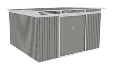 Záhradný domček G21 GRAH 1132 - 340 x 333 cm, metalická šedá - 1