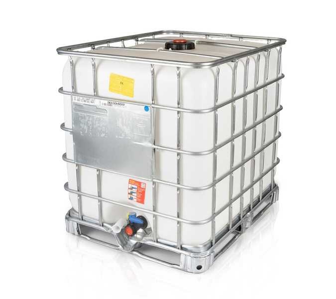 Repasovaný IBC kontajner 1000 L UN EX, plastová paleta