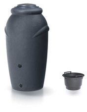 Dizajnový plastový sud AQUACAN BABY 210l, antracit