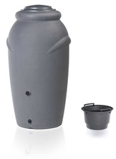 Dizajnový plastový sud AQUACAN BABY 210l, šedá