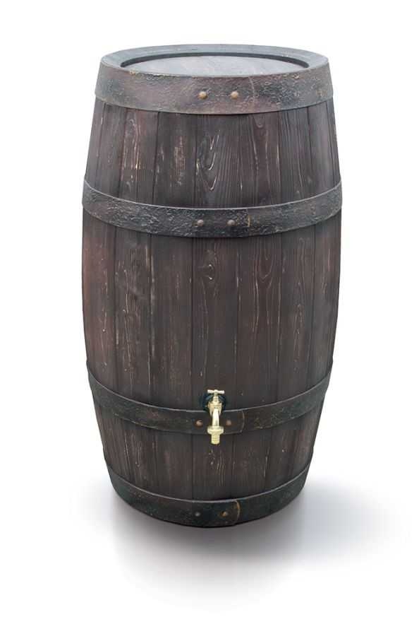 Plastový sud BARRIQUE 250l, hnedá