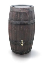 Plastový sud BARRIQUE 250l, hnedá