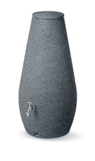Dizajnový plastový sud DROP 200l, granit