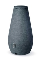 Dizajnový plastový sud DROP 410l, granit