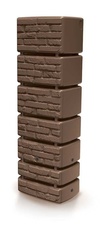 Nádrž na vodu TOWER BRICK 350l, hnedá