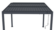 Bioklimatická pergola G21 Austin 3x3m, antracit - 3