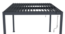 Bioklimatická pergola G21 Austin 3x3m, antracit - 4