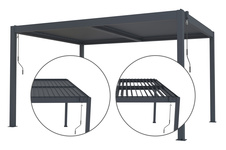Bioklimatická pergola G21 Austin 4x3m, antracit - 2