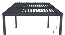 Bioklimatická pergola G21 Austin 4x3m, antracit - 4