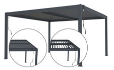 Bioklimatická pergola G21 Austin 4x4m, antracit - 2