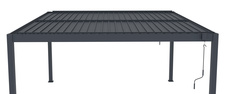 Bioklimatická pergola G21 Austin 4x4m, antracit - 3