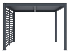 Fixná lamelová stena G21 2,8x2,2m pre pergolu 3x3 a 4x3 m, antracit - 1