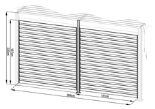 Fixná lamelová stena G21 3,7x2,2m pre pergolu 4x3 a 4x4 m, antracit - 4