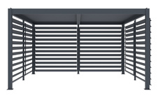 Otočná lamelová stena G21 3,7x2,2m pre pergolu 4x3 a 4x4 m, antracit - 2