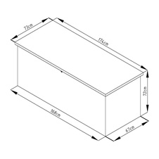 Záhradný box G21 Denver 770l, metalická šedá - 4